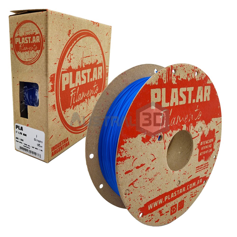 Filamento 3d Plast.ar Pla 1kg AZUL