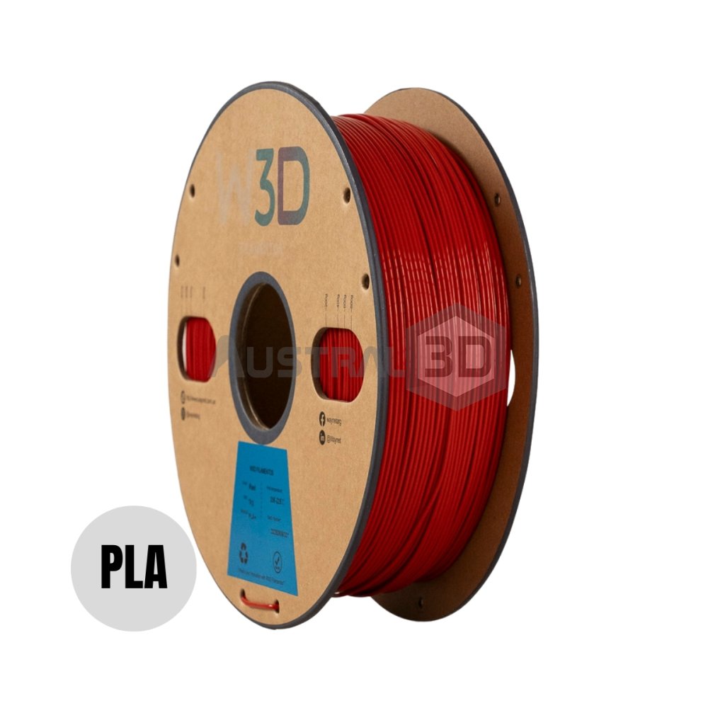 Filamento PLA+ W3D 1kg ROJO