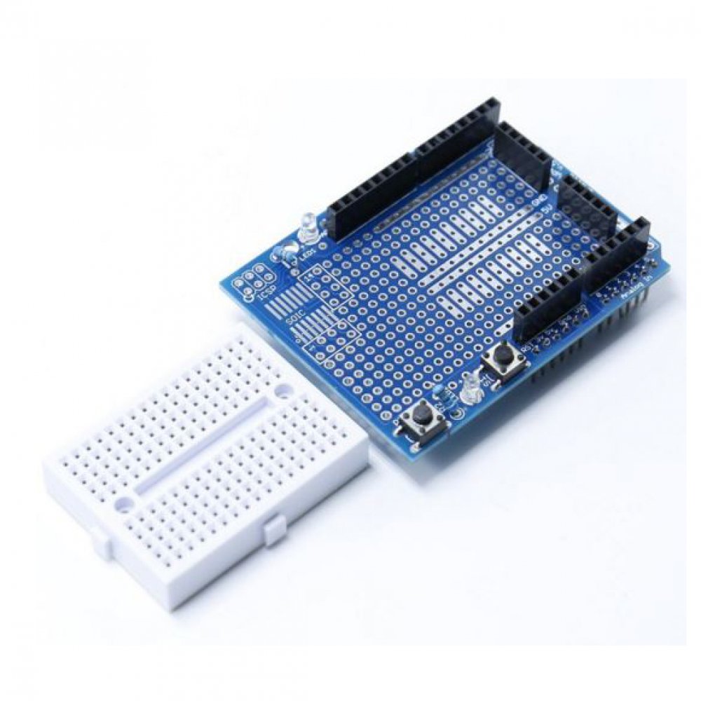 Shield Protoboard Protoshield Arduino Uno + Breadboard 170