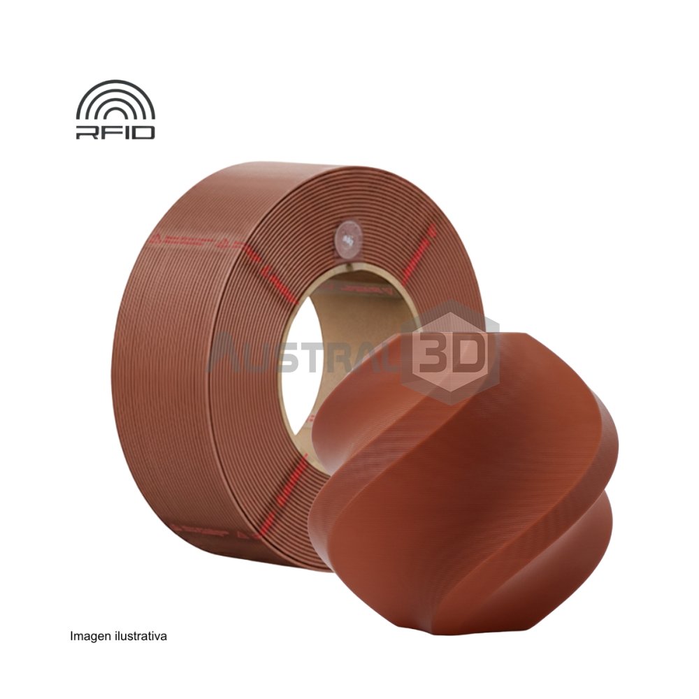 Filamento 3D PLA basic RECARGA BAMBULAB 1.75Mm 1Kg MARRON