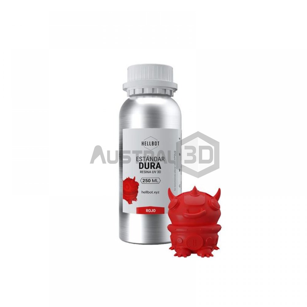 Resina Hellbot Dura Roja 250ml