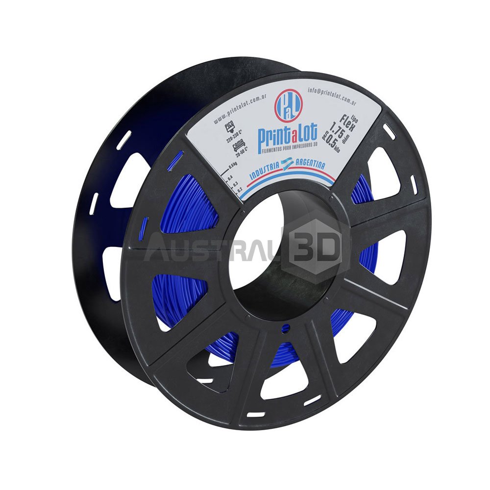 Filamento 3D Printalot 1.75mm 500g FLEX AZUL