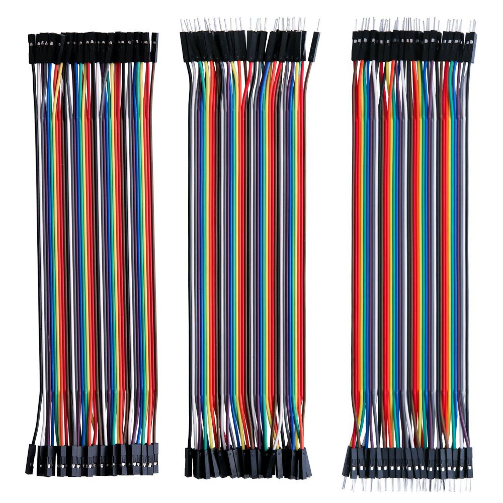 Kit 120 Cables 30cm Para Protoboard Arduino M-m + M-h + H-h