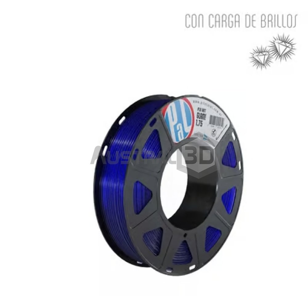 Filamento 3D Printalot 1.75mm 250g PLA GLAM AZUL