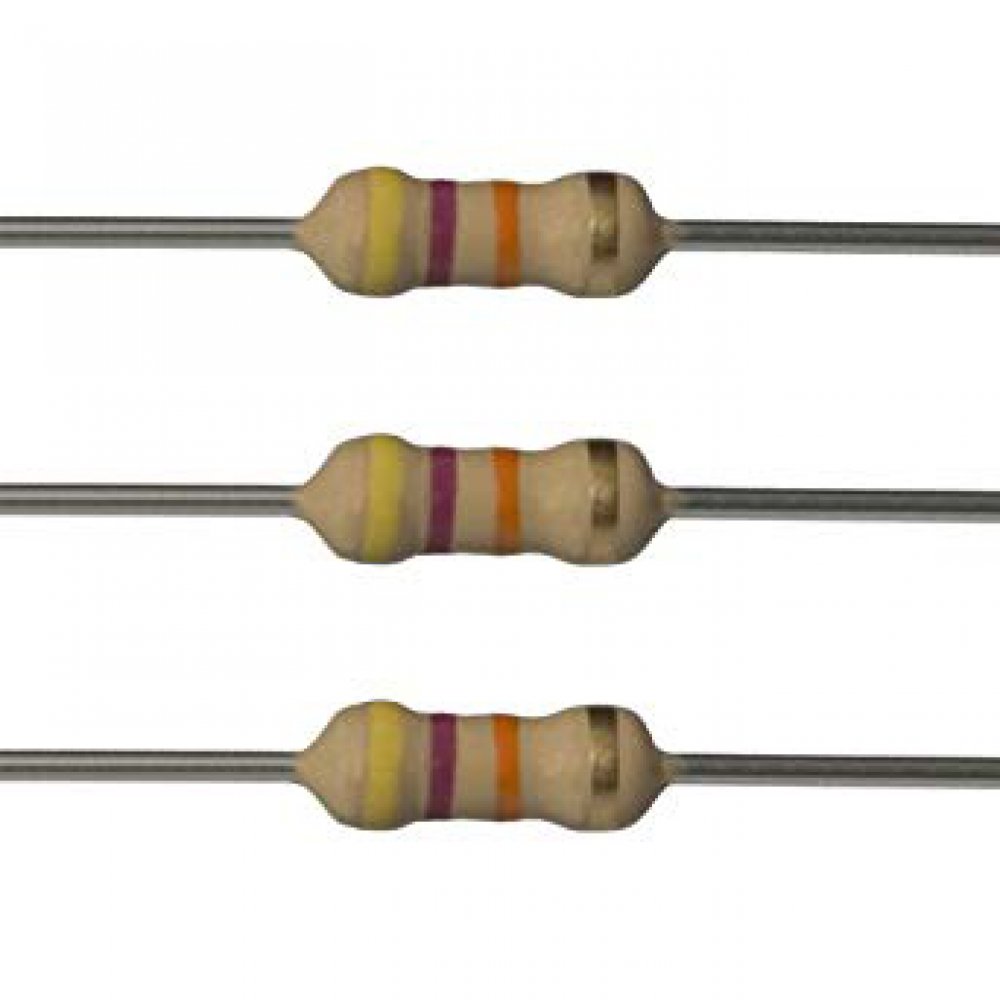 Pack 10 Resistencias 1/4w 0.25w 47k Ohms 5% Resistencia