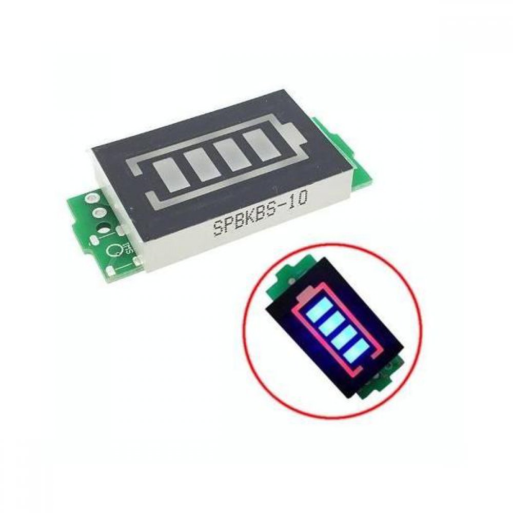 Modulo Indicador Carga De Bateria De Litio para 3 Celdas 6.6v – 8.4v