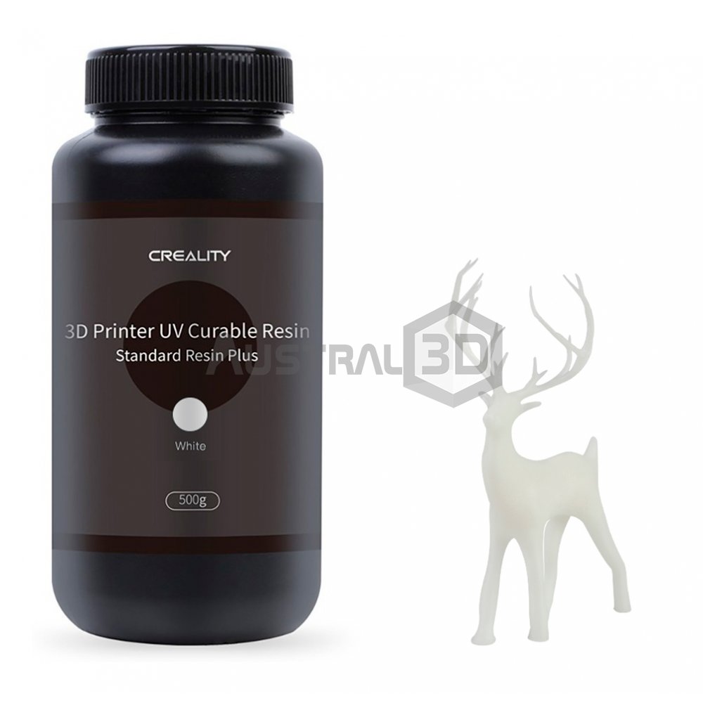 Resina Creality Dura BLANCA Plus 500g Botella Plastica 