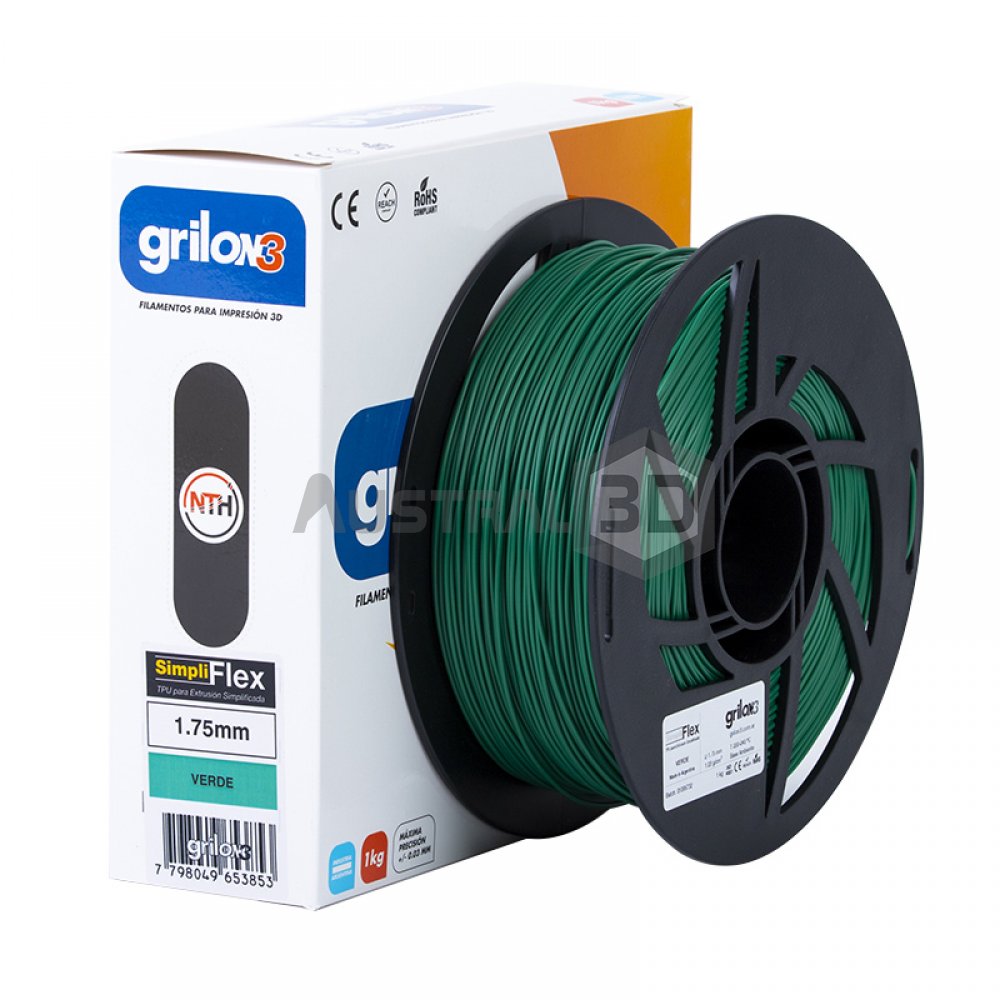 Filamento Grilon3 SimpliFLEX 1.75mm VERDE 1kg