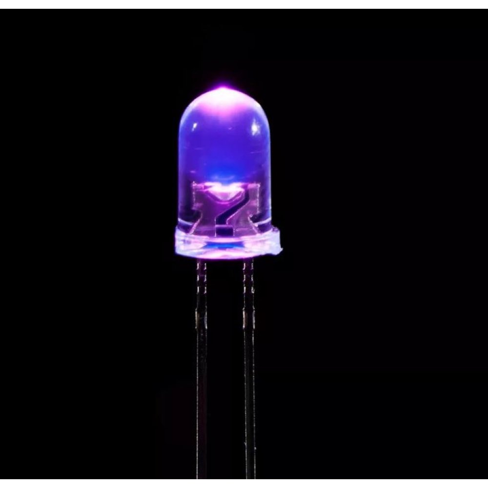 Led uv ultravioleta 5mm alto brillo luz negra unidad