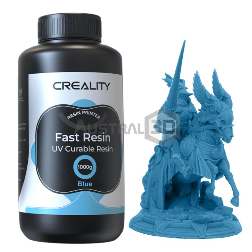 Resina Creality Alta Velocidad AZUL 1kg Botella Plastica