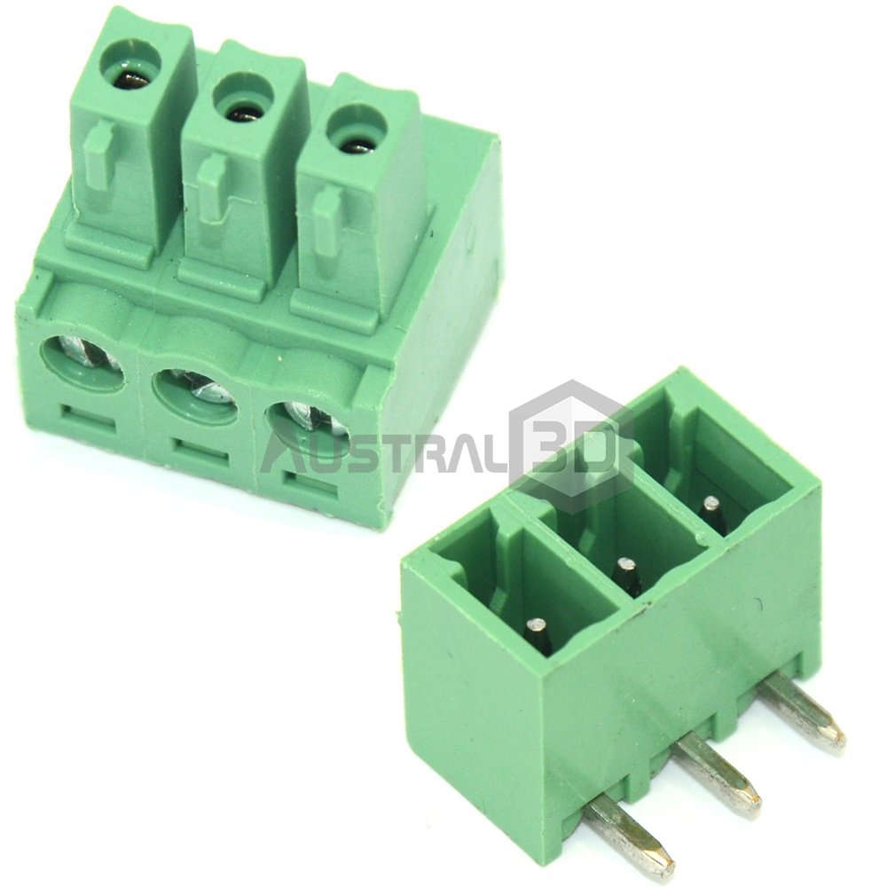 Bornera Terminal Conector De Montaje En Pcb 3 Pin 15edgk-3.5
