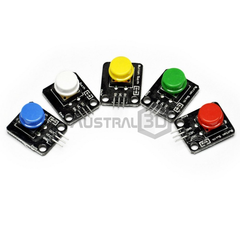 Modulo Boton Grande Pulsador Switch Arduino Robotica X5