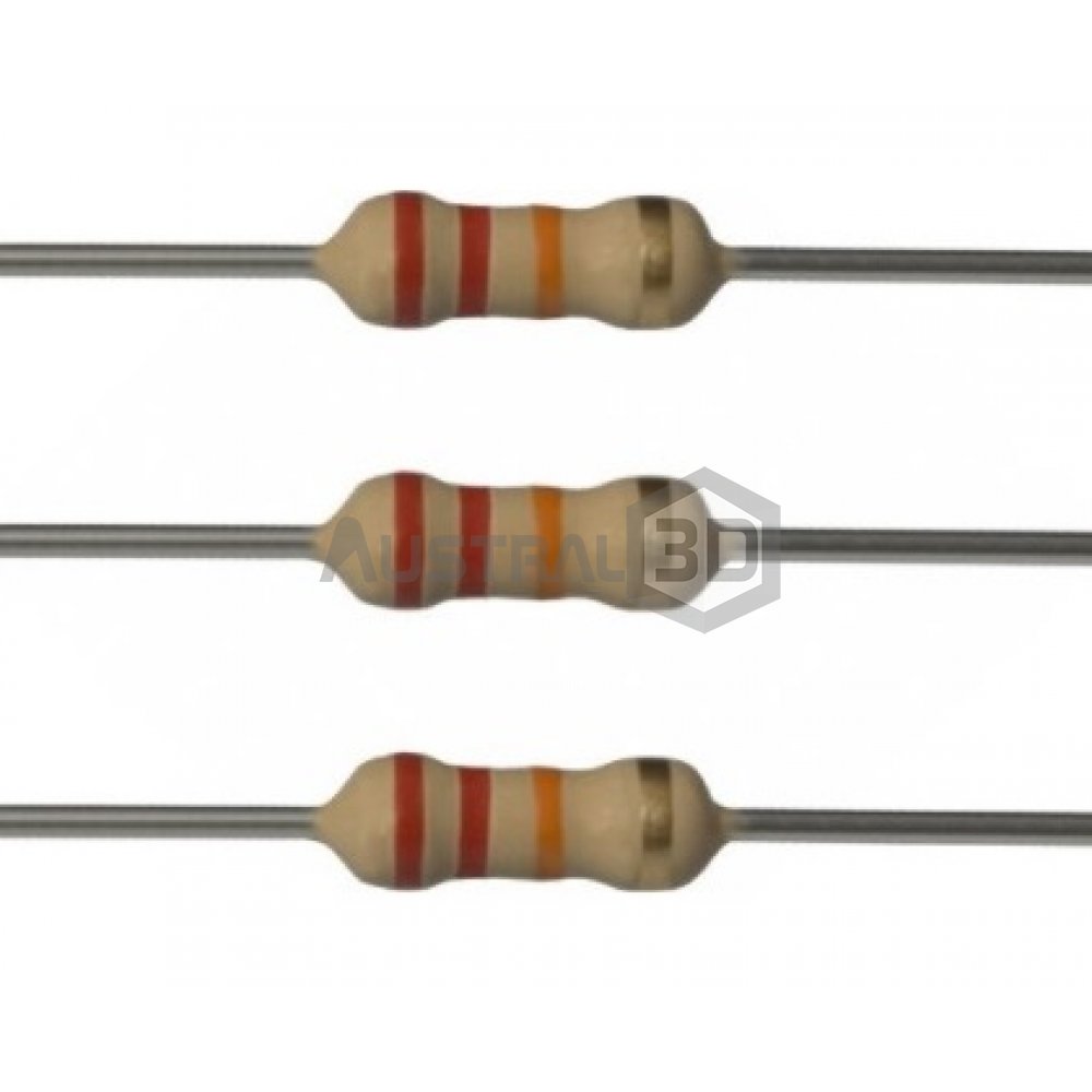 Pack 10 Resistencias 1/4w 0.25w 22k Ohms 5% Resistencia