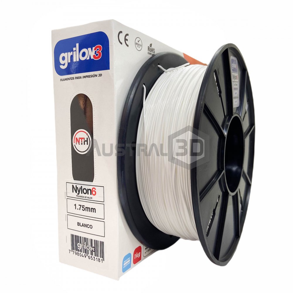 Filamento Grilon3 NYLON6 1.75mm BLANCO