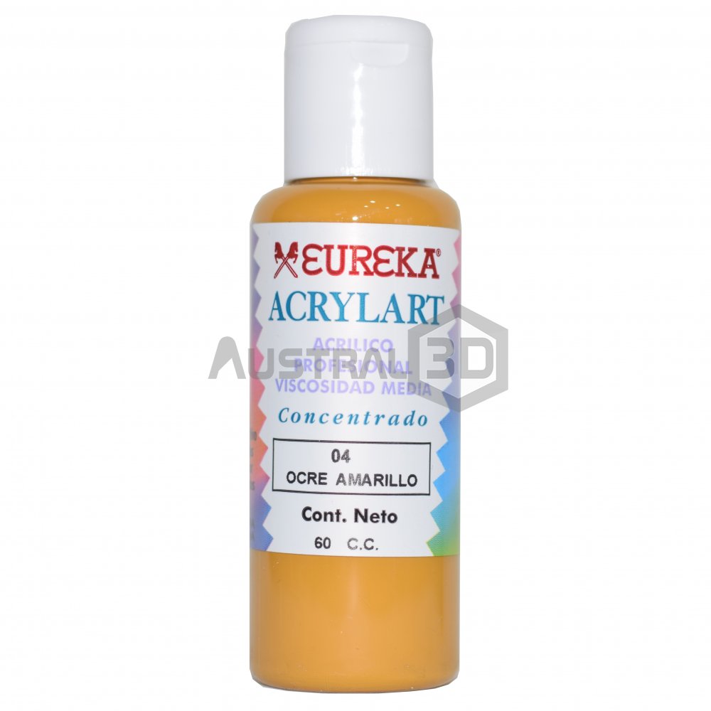 Acrílico Eureka 60cc Amarillo Ocre