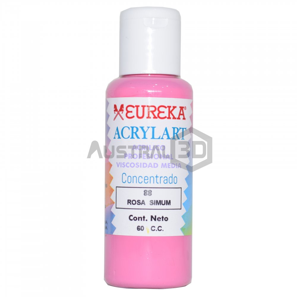Acrílico Eureka 60cc Rosa Simum