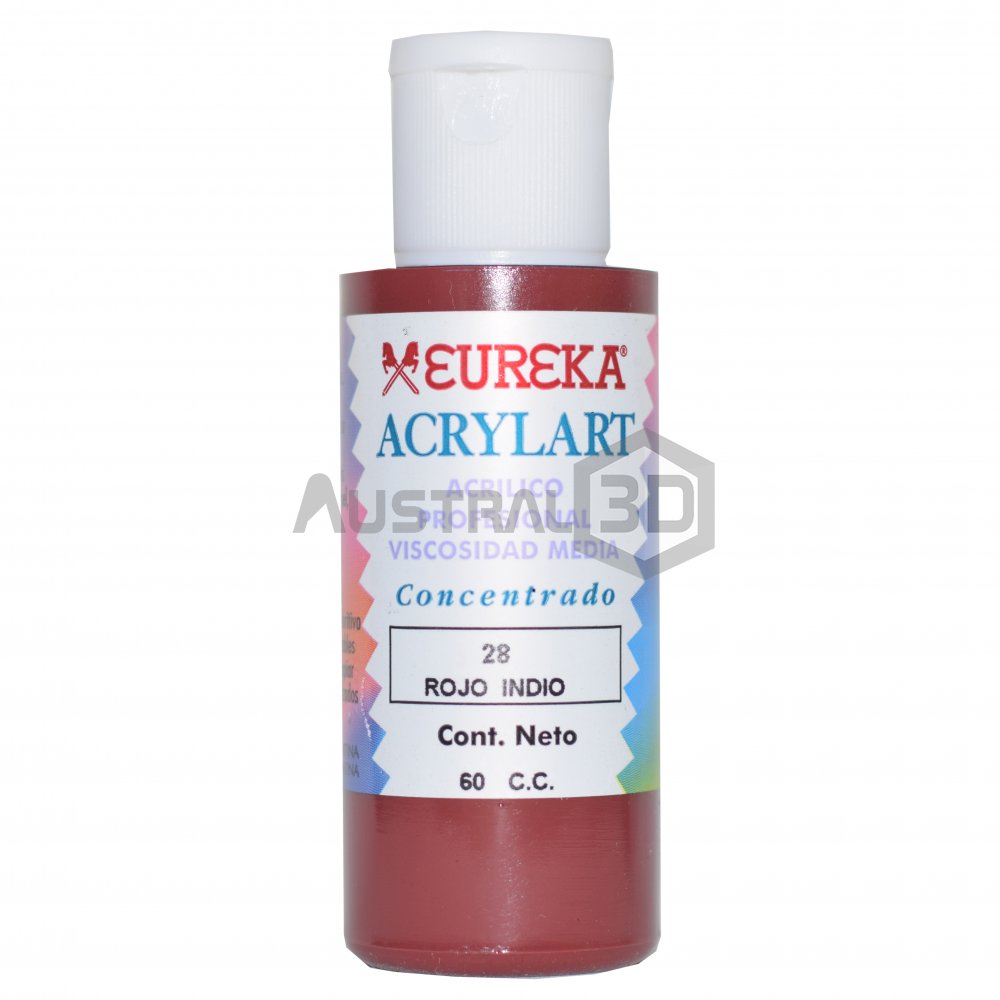 Acrílico Eureka 60cc Rojo Indio