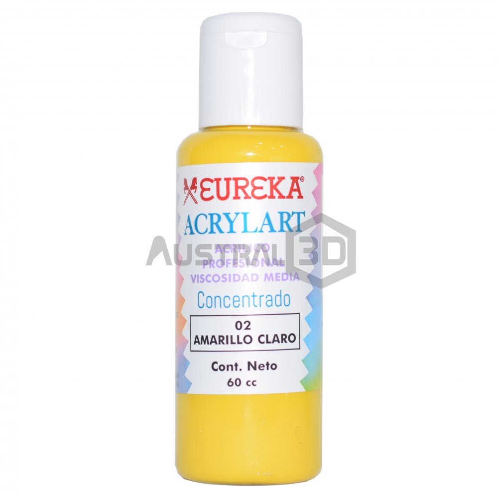 Acrílico Eureka 60cc Amarillo Claro