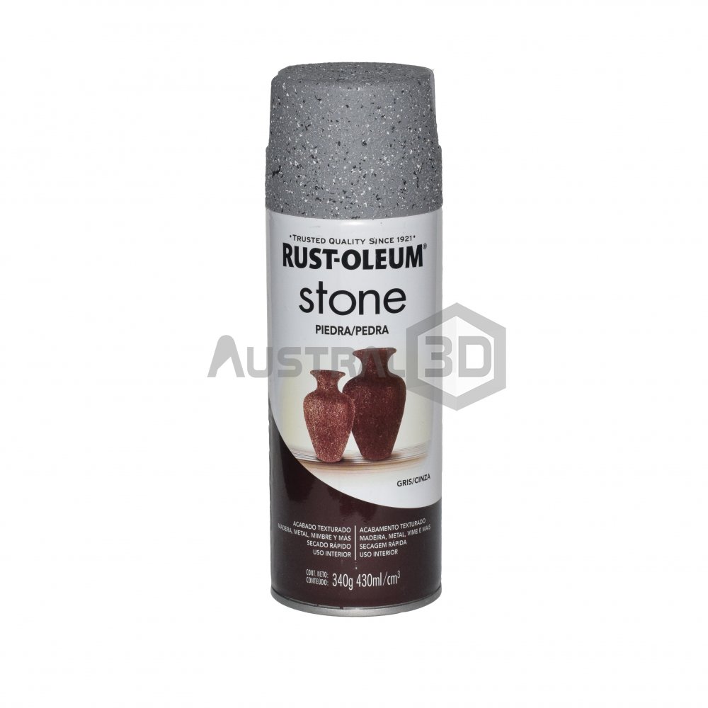 Aerosol Stone Efecto Piedra Gris Rust Oleum
