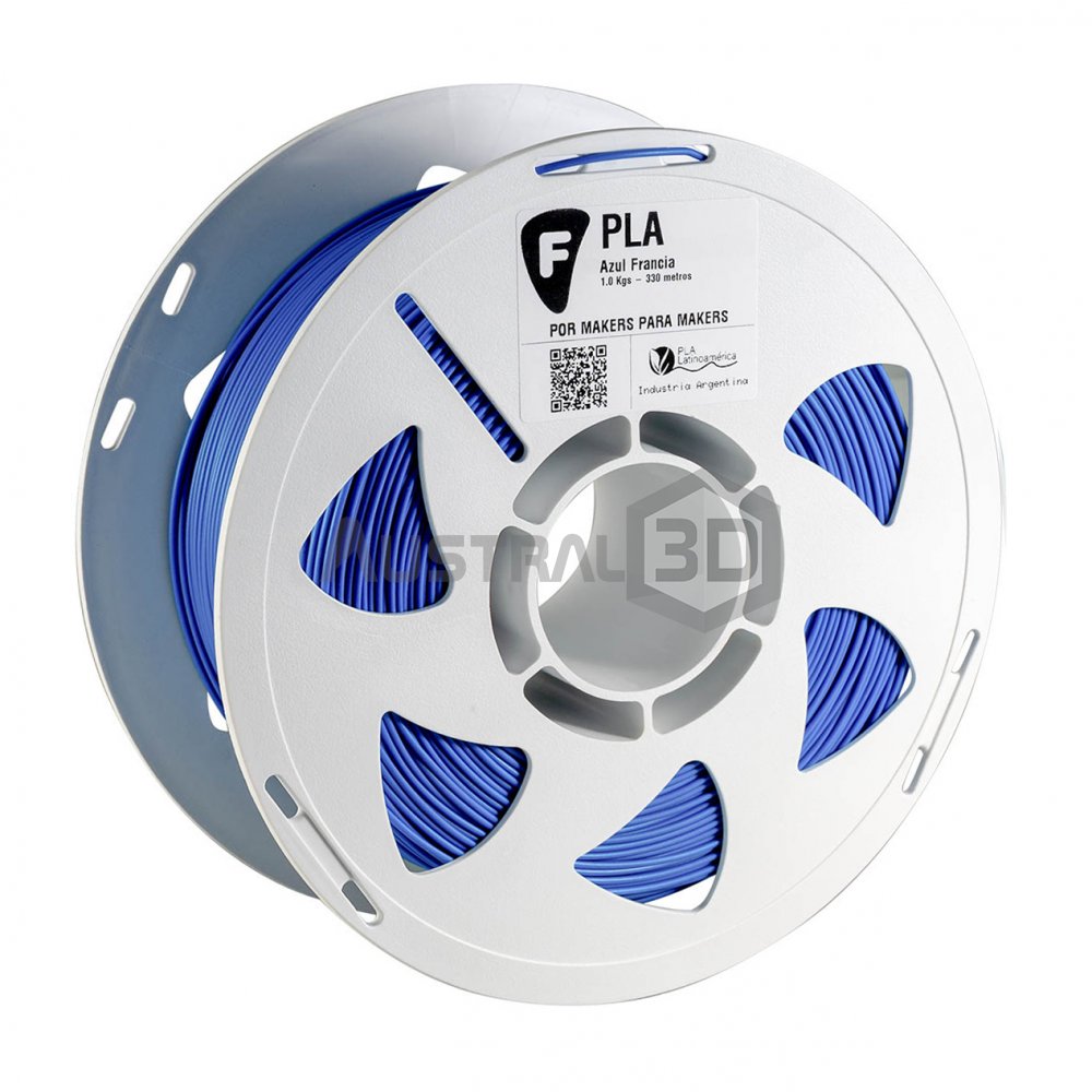 Filamento 3D PLA Filar 1.75Mm 1Kg AZUL FRANCIA
