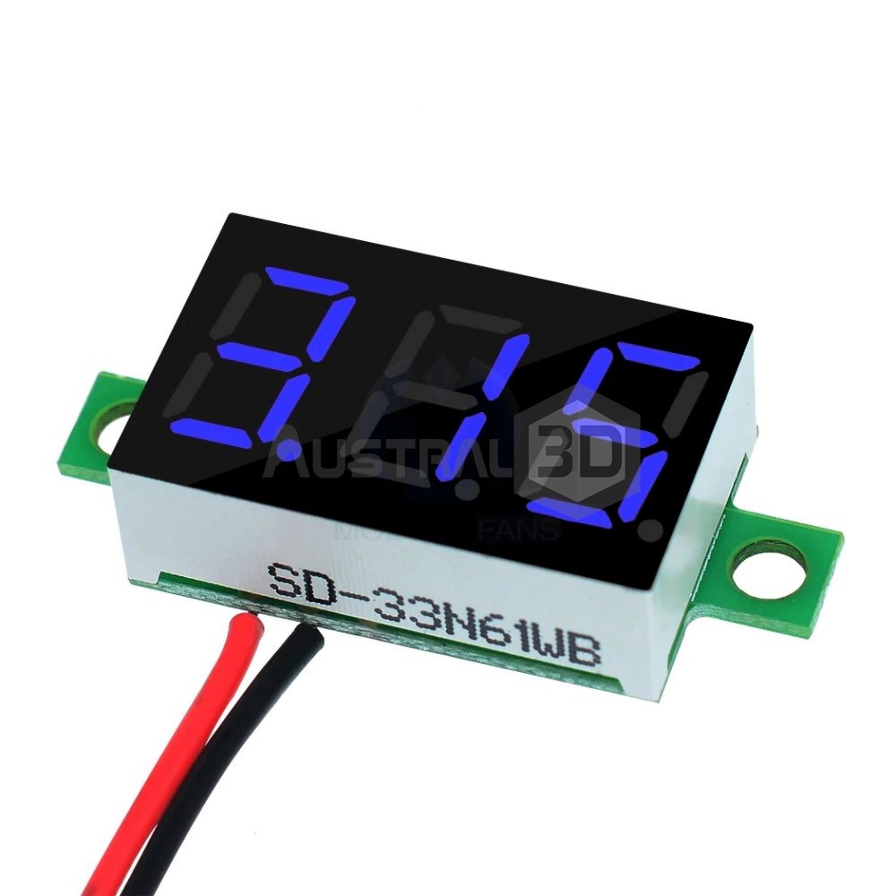 Voltimetro digital diy dc panel 0.36 led mini azul
