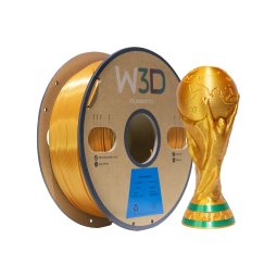 Filamento 3D PLA Silk W3D 1kg ORO DORADO